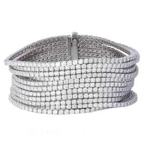 11 Row Bracelet with Diamonds