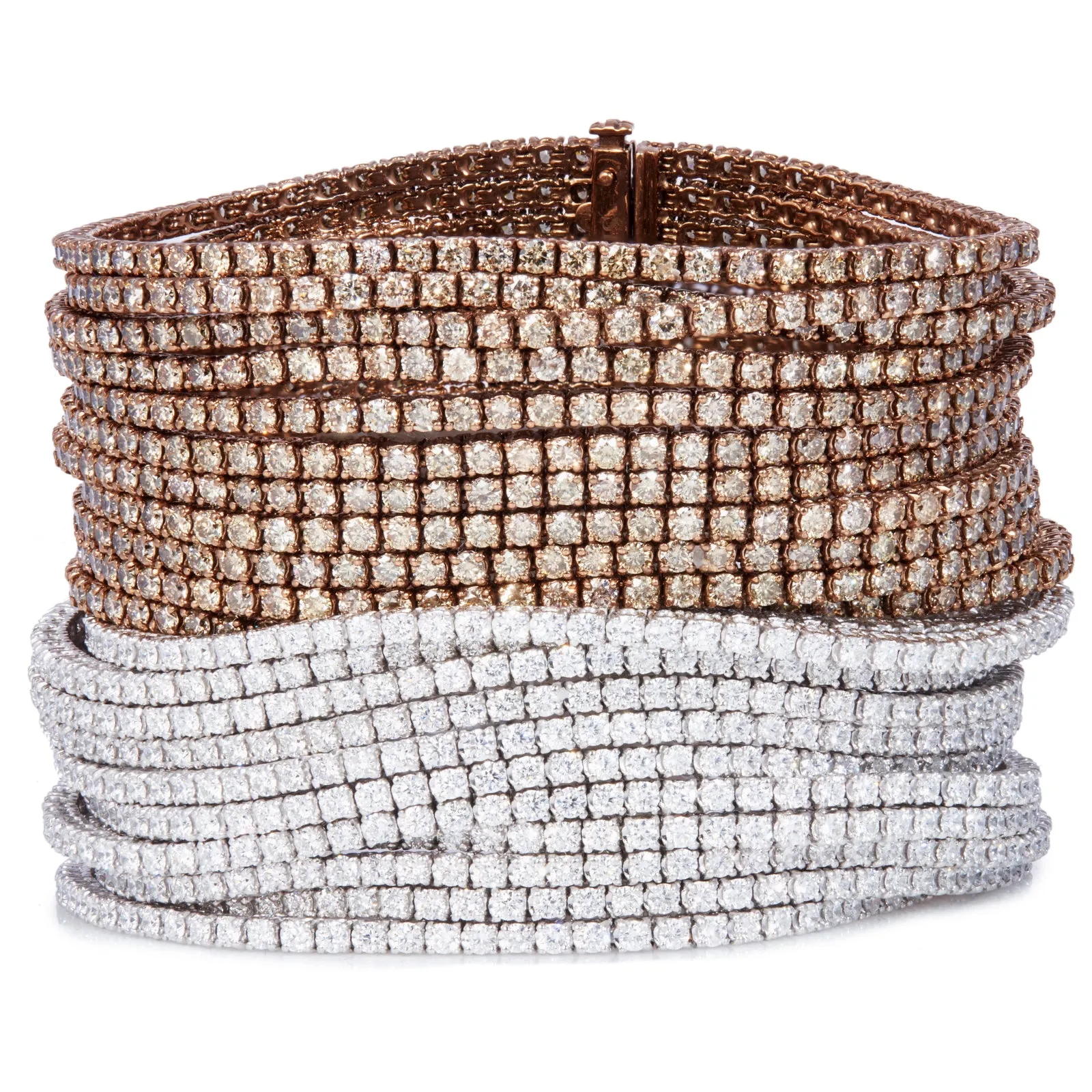 11 Row Bracelet with Diamonds