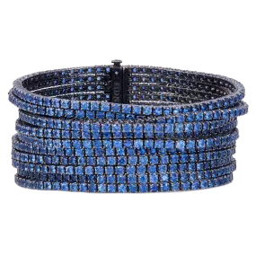 11 Row Bracelet with Sapphires