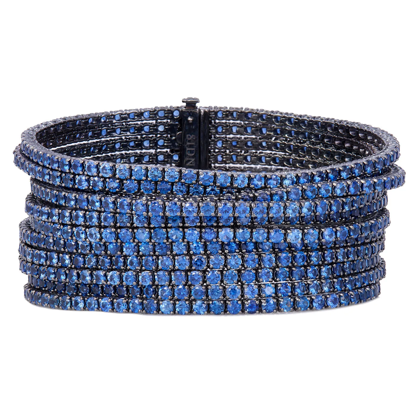 11 Row Bracelet with Sapphires