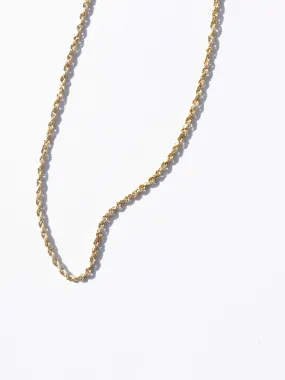 14K Gold Rope Chain Necklace