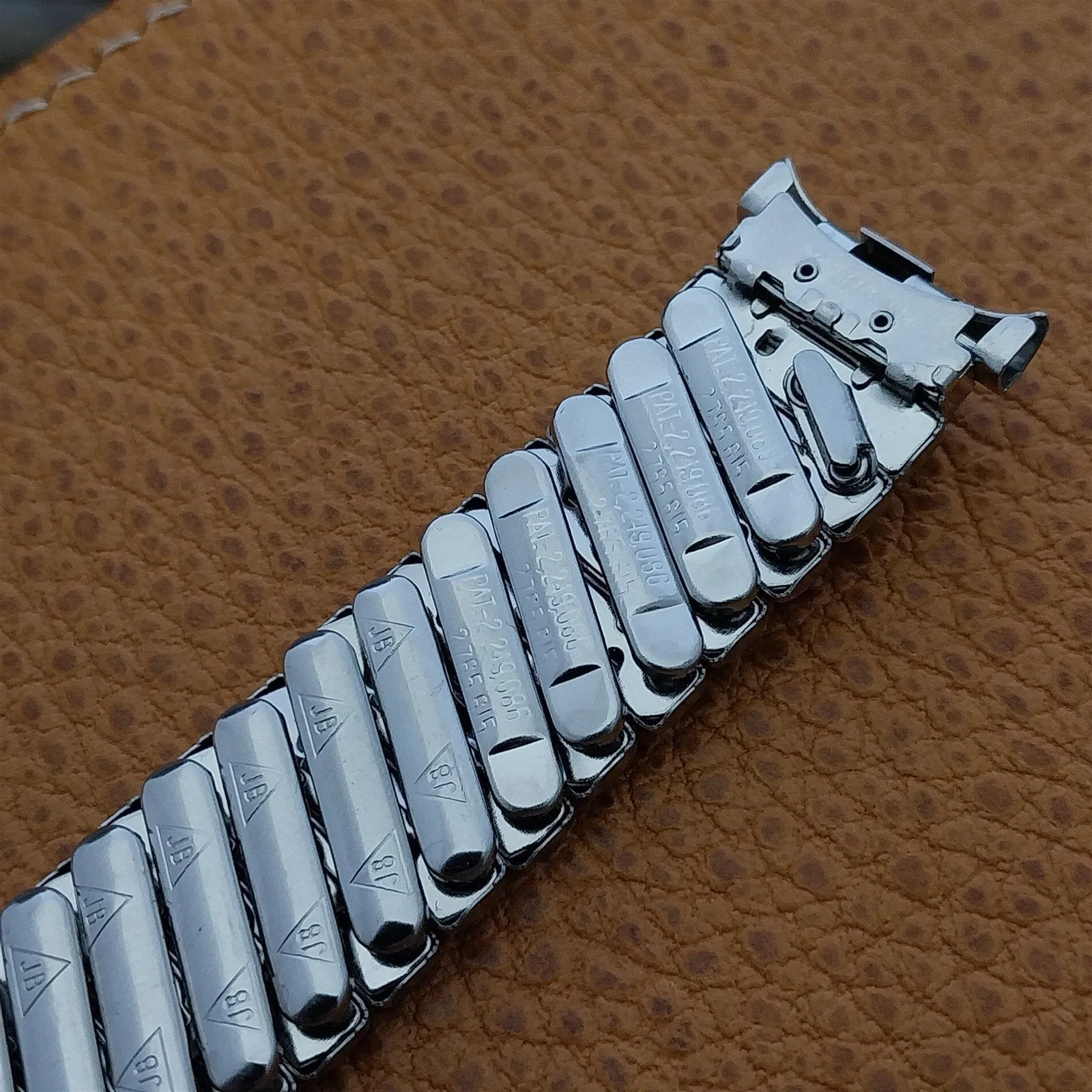 19mm 18mm 16mm JB Champion Stainless Steel nos Unused 1960s Vintage Watch Band