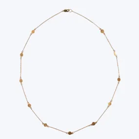 22k Gold Multi Disk Chain Necklace