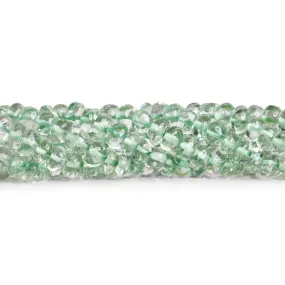5-6mm Prasiolite Plain Heishis 14 inch 95 beads