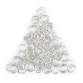 8mm Silver Round Jump Rings (Approx 100 pieces)