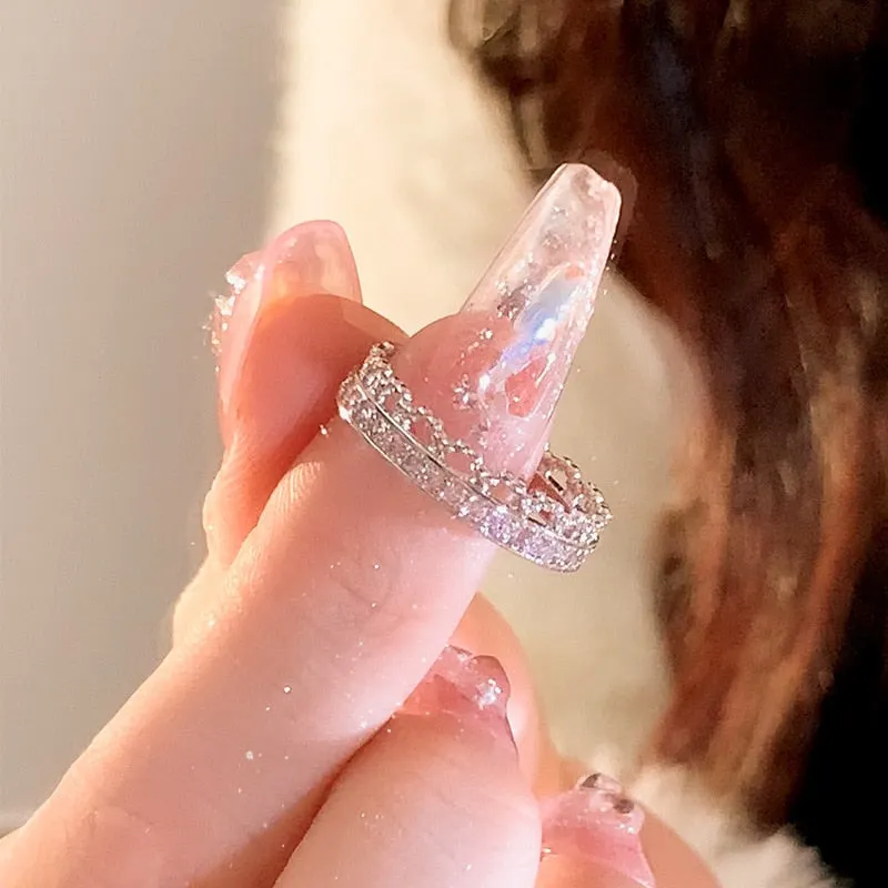 Adjustable Princess Heart Rings