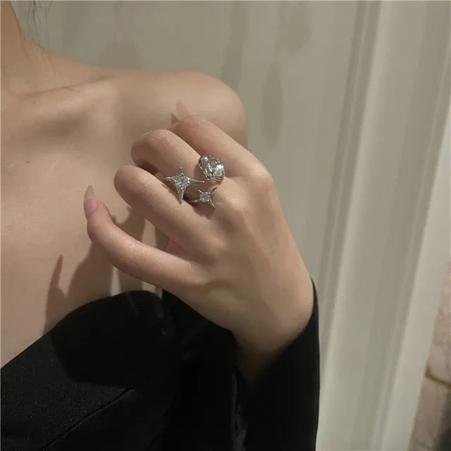 Adjustable Princess Heart Rings