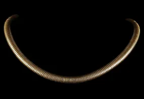Antique Victorian Gold Snake Link Necklace 9Ct Gold