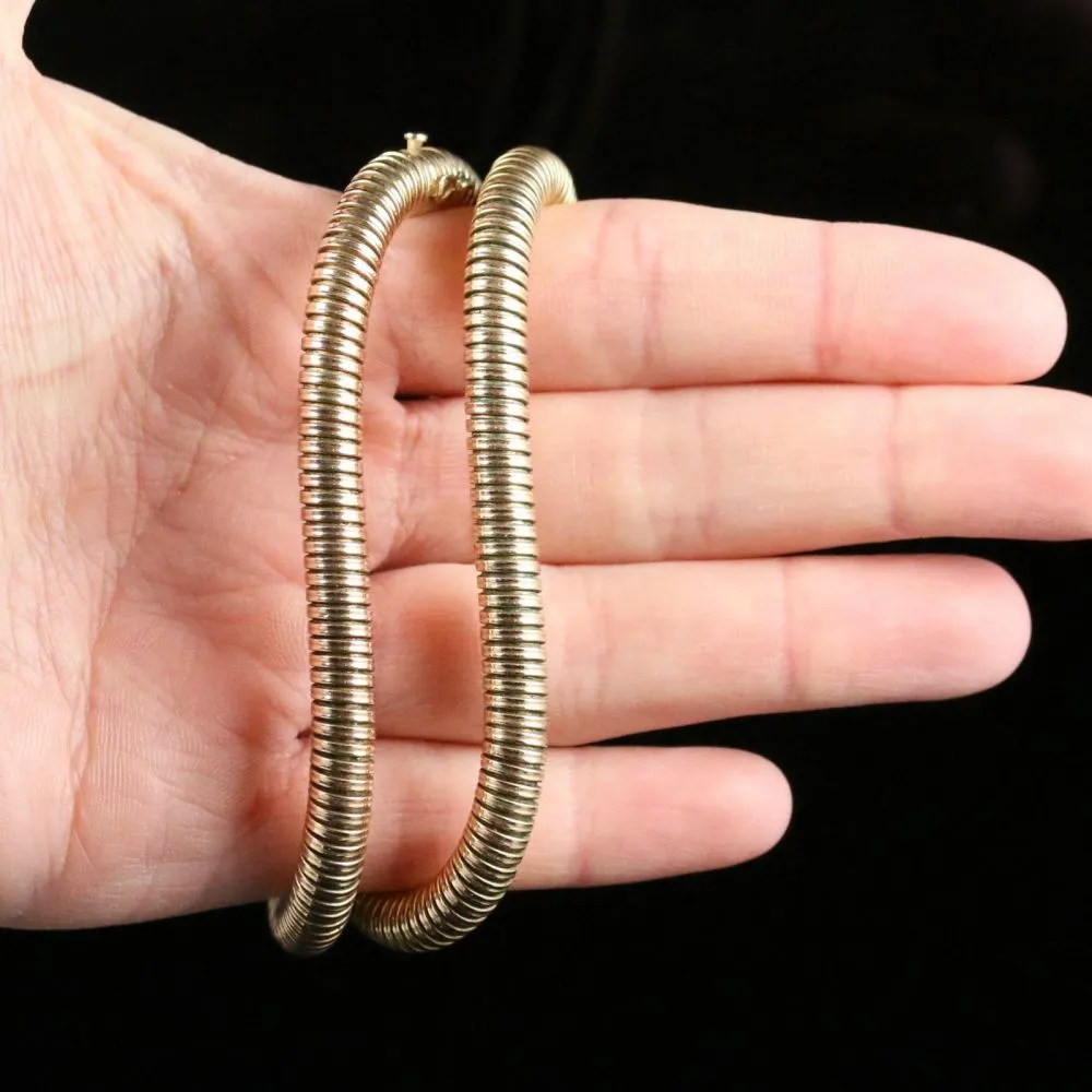 Antique Victorian Gold Snake Link Necklace 9Ct Gold