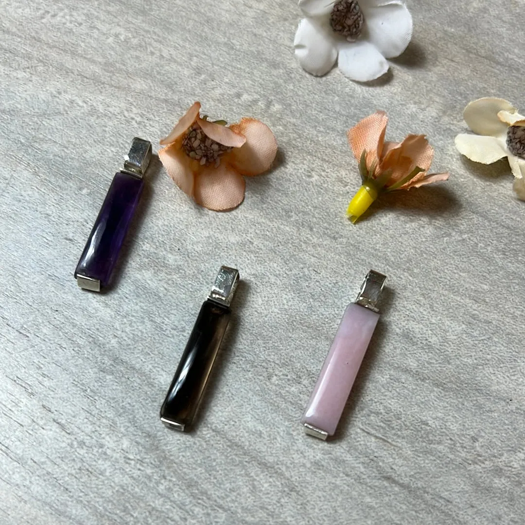 Bar Pendant - 925 Sterling Silver