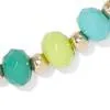 Beaded Double Hoop Drop Earring