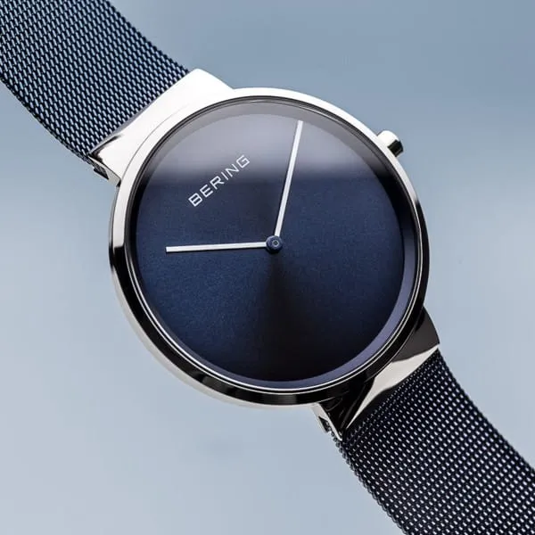 Bering 14539-307 Classic Blue Stainless Steel Mesh Strap Unisex Watches