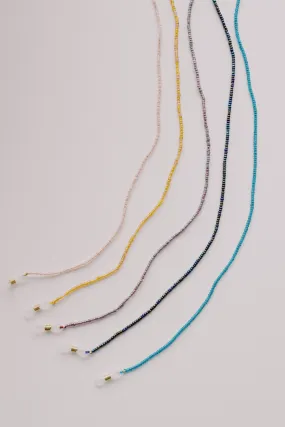 brülle bändeli / glasses necklace - shiny beads