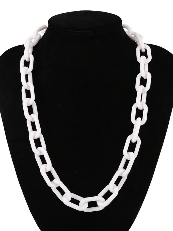 Chicmy-Simple Punk Solid Color Geometric Necklaces