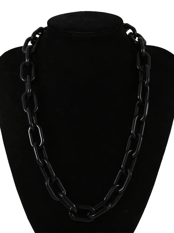 Chicmy-Simple Punk Solid Color Geometric Necklaces