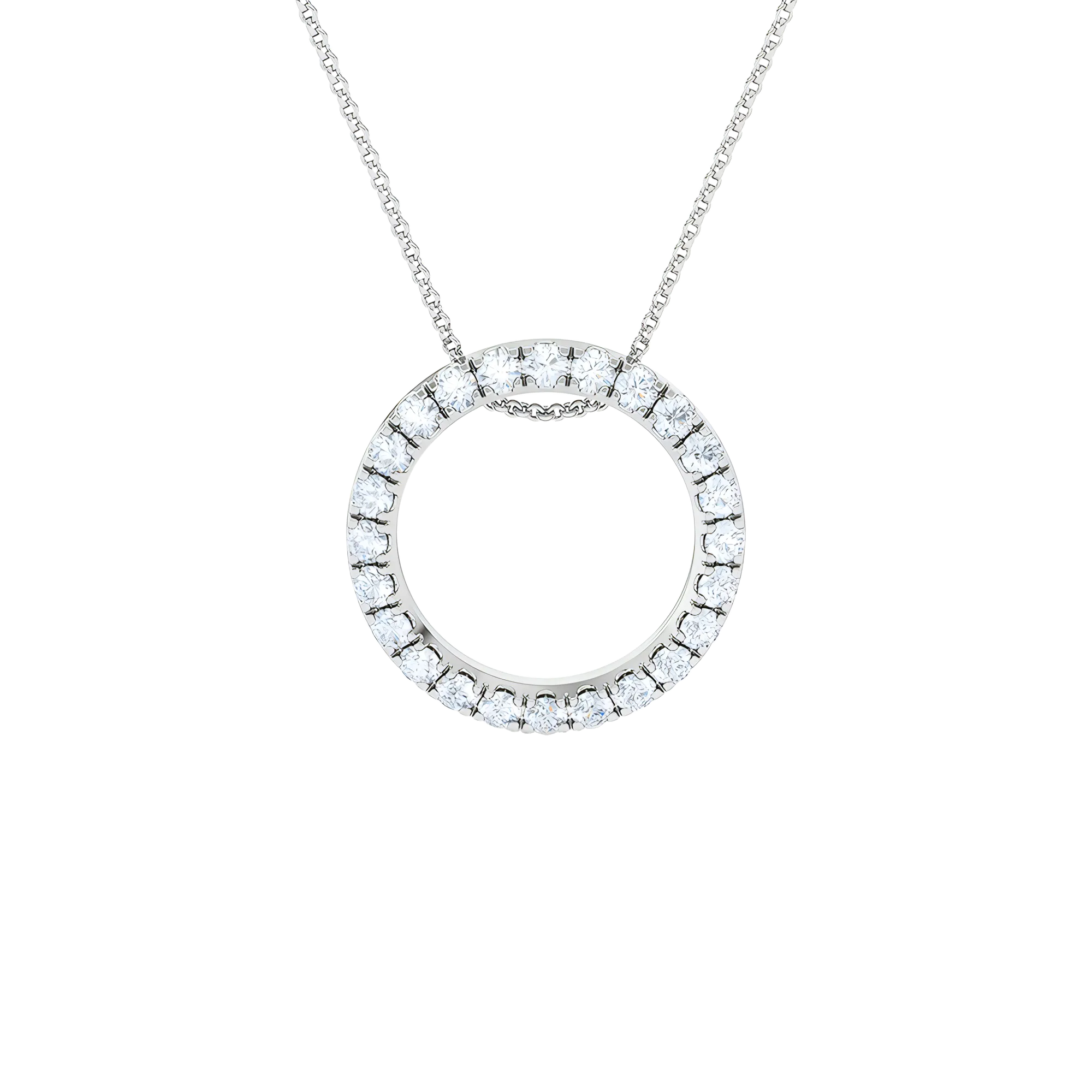 Circle pendant necklace
