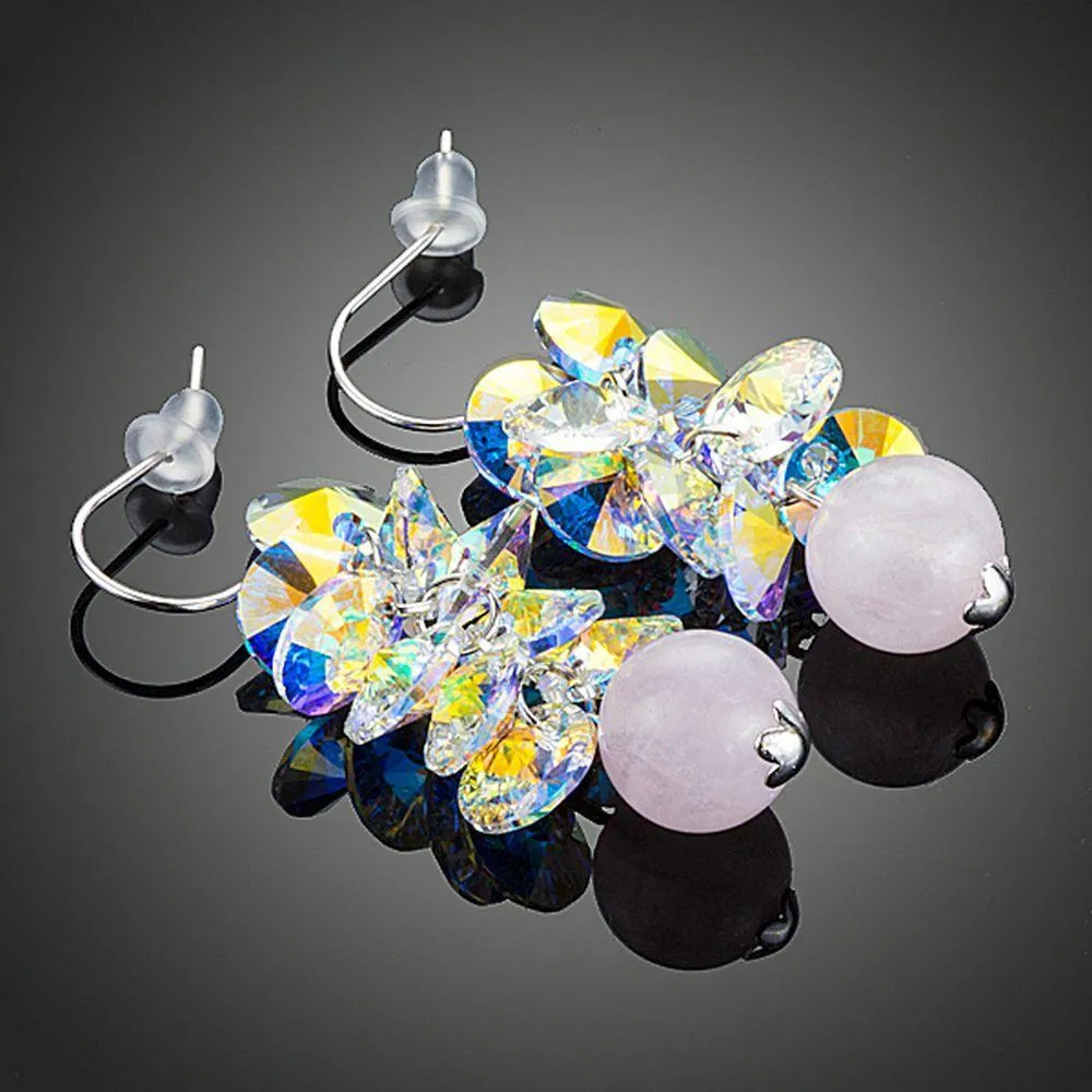 Cluster Gradient Bunch Drop Earrings