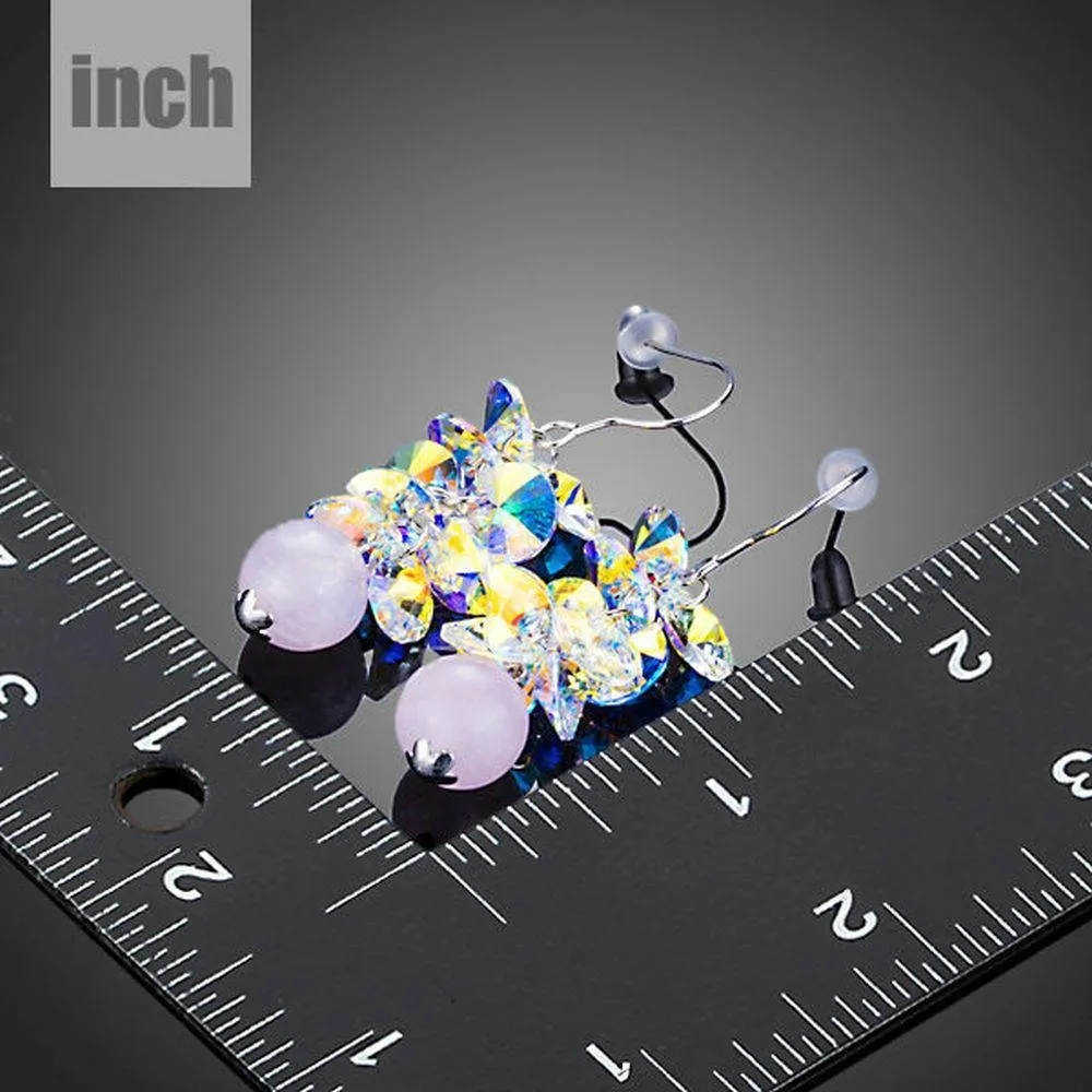 Cluster Gradient Bunch Drop Earrings