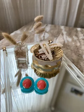 Colorful Circle Earrings