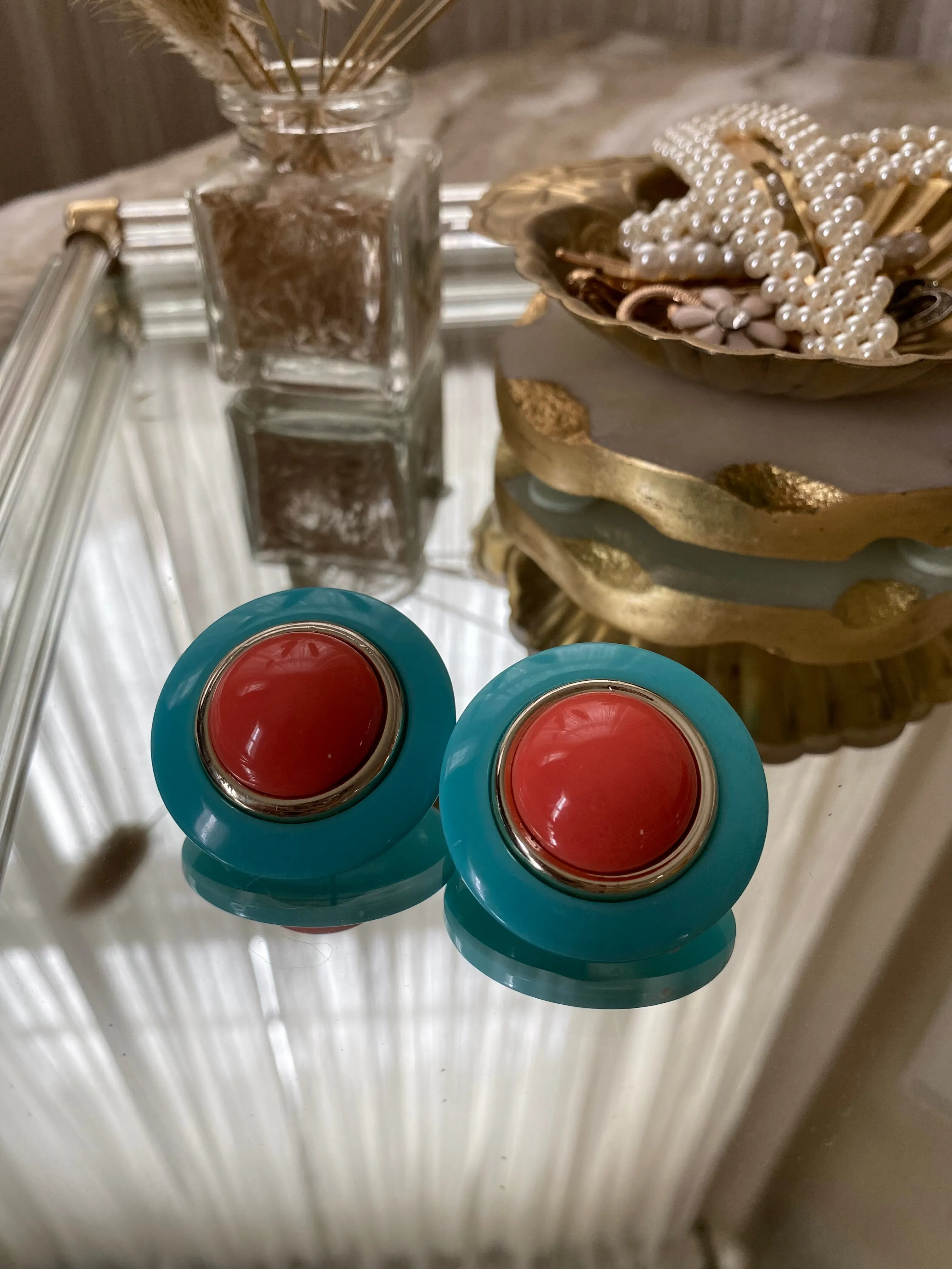 Colorful Circle Earrings