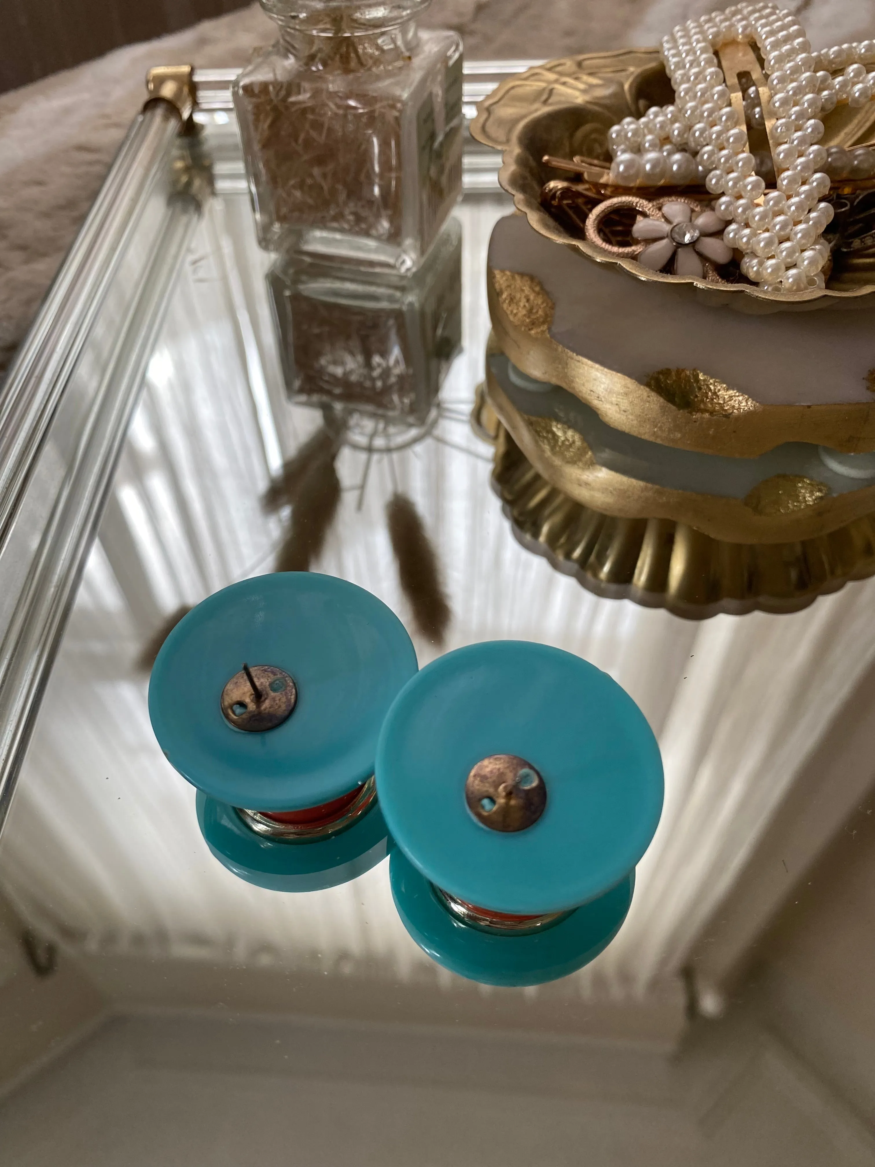 Colorful Circle Earrings