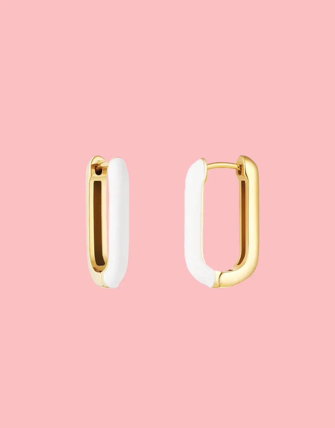 Colorful rectangle earrings