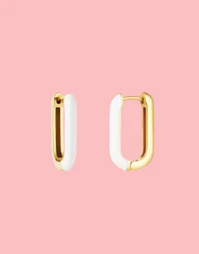 Colorful rectangle earrings