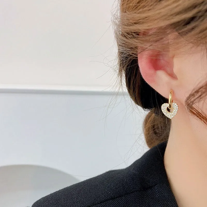 Cute Minimalist Heart Earrings