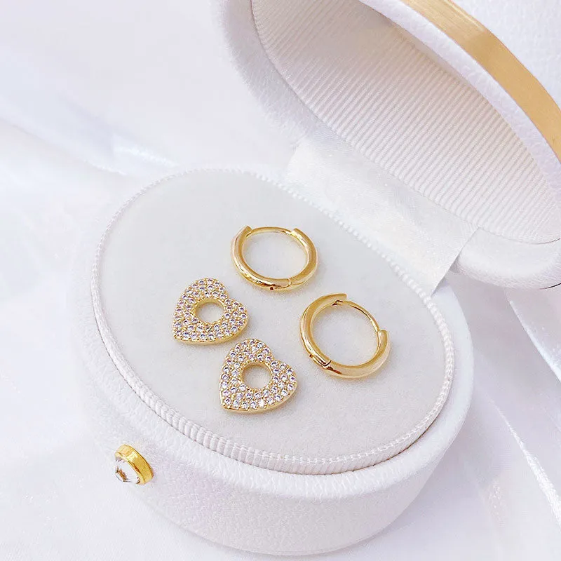 Cute Minimalist Heart Earrings