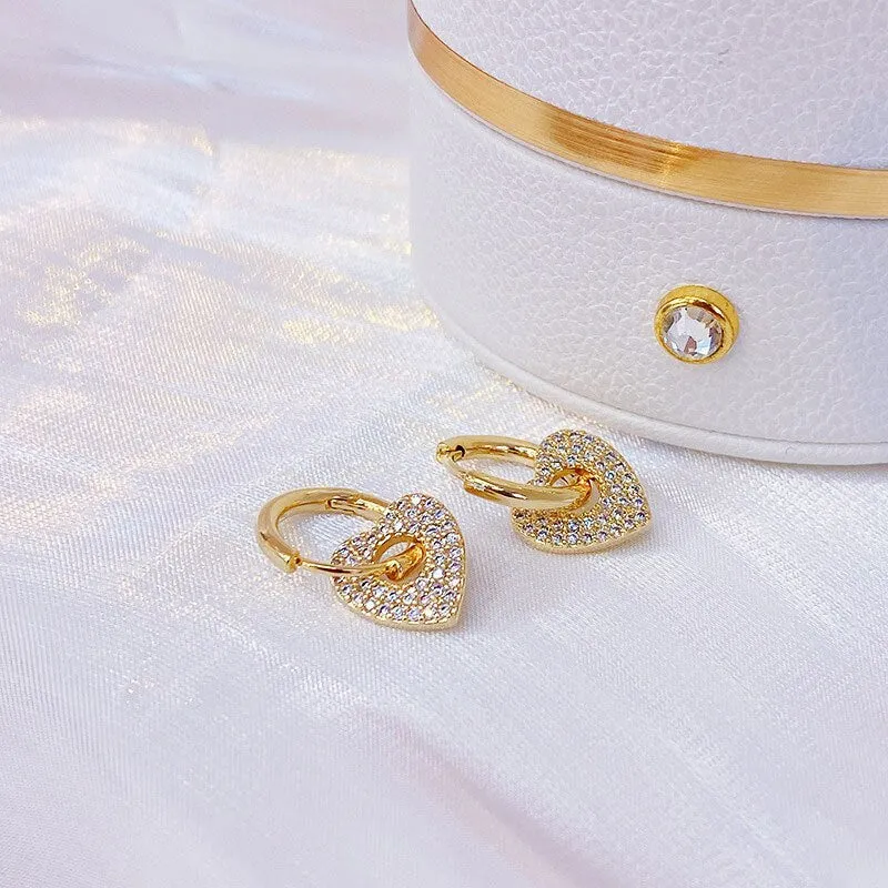 Cute Minimalist Heart Earrings