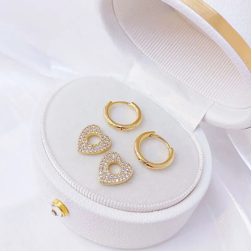Cute Minimalist Heart Earrings