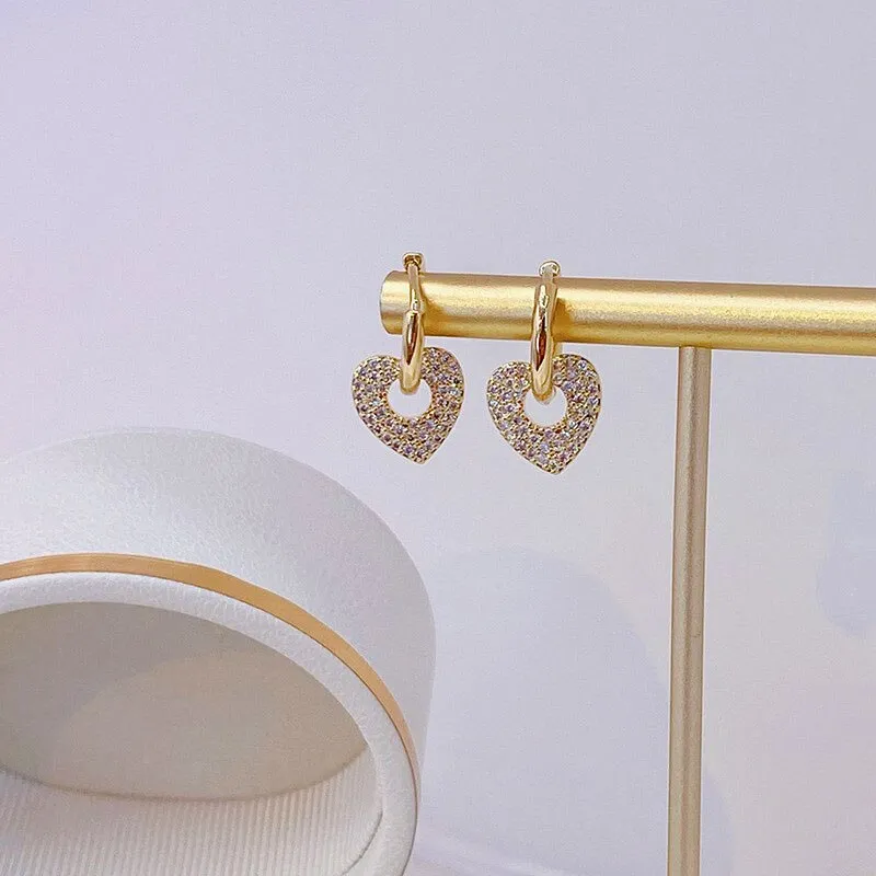 Cute Minimalist Heart Earrings