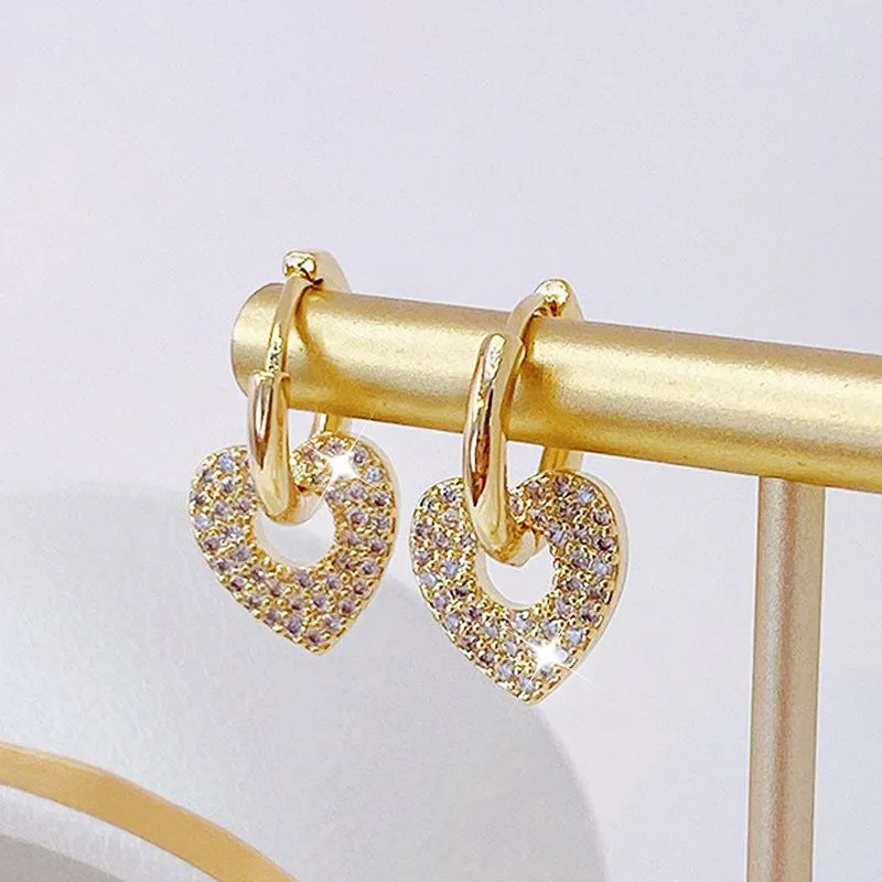 Cute Minimalist Heart Earrings