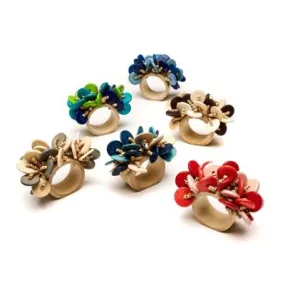 Deborah Rhodes Brown Coin Bead Napkin Rings (Copy)