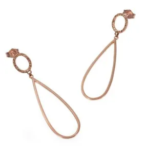 Delicate Pink Gold Earrings