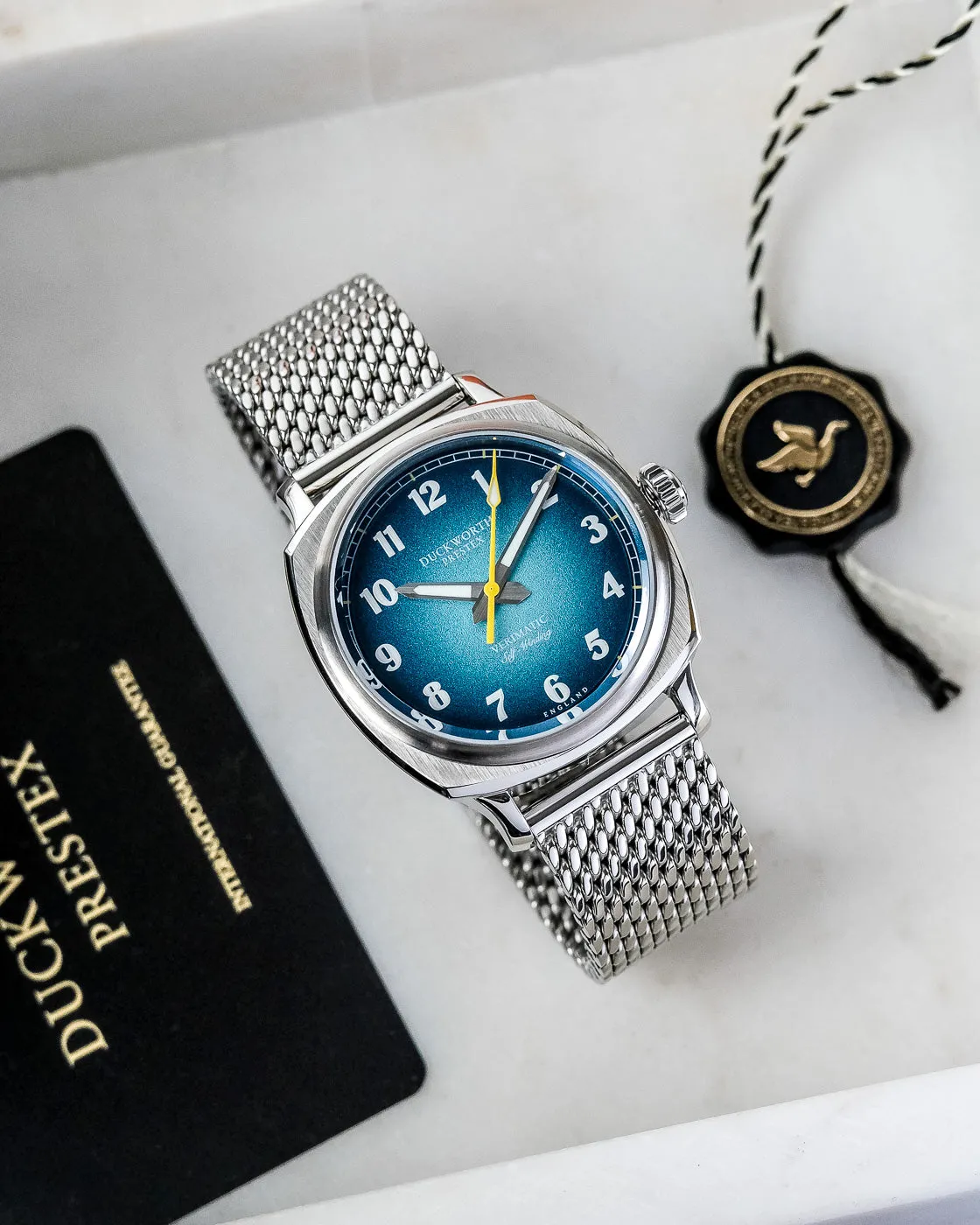 Duckworth Prestex Verimatic Blue Fume Mesh Bracelet