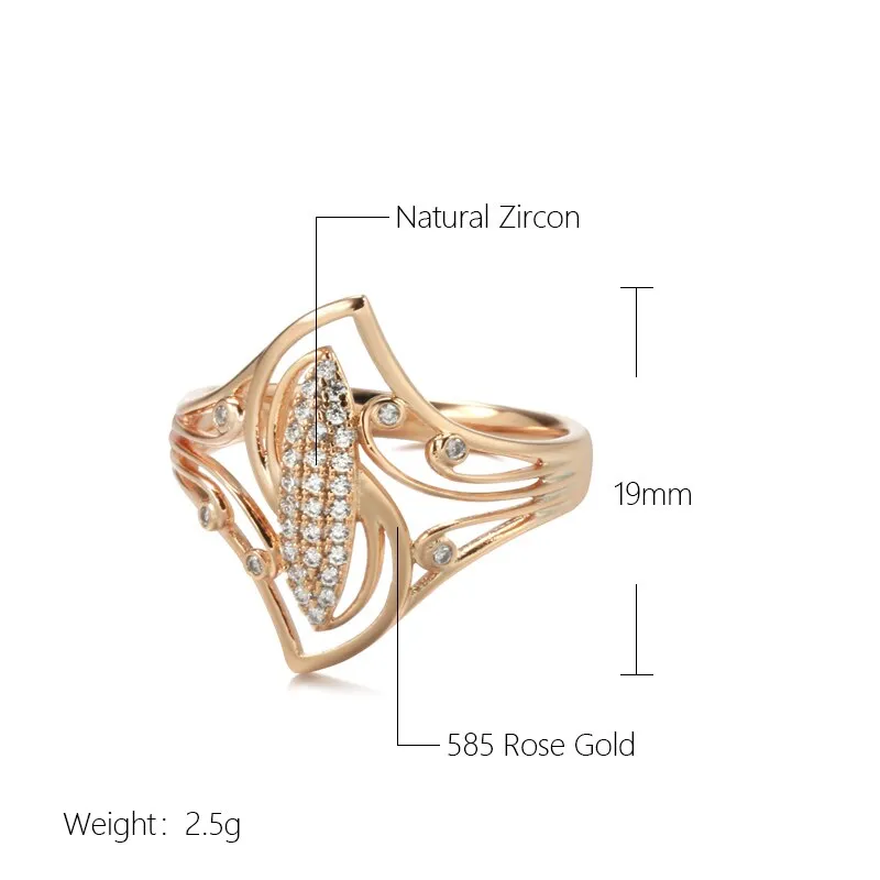 Elegant Geometric Curve Texture Rings