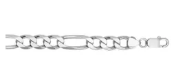 Figaro Chain Silver 11.6mm Necklace