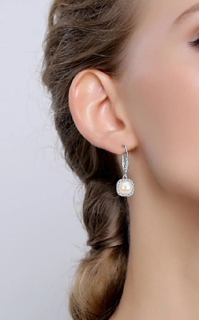Freshwater Cultured Pearl Earrings for Wedding Party