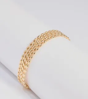 Gleaming Chic Beaded Bracelet