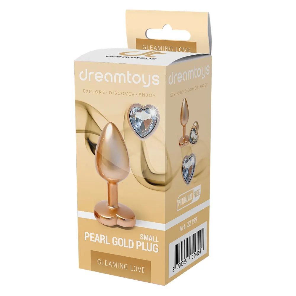 Gleaming Love Pearl Gold Plug korek analny S