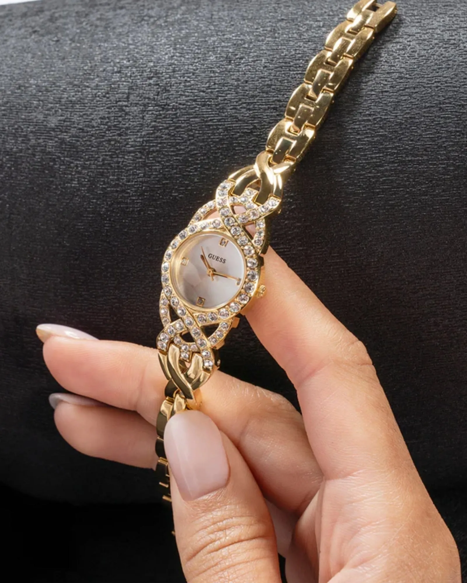 Gold Adorn Crystal Watch