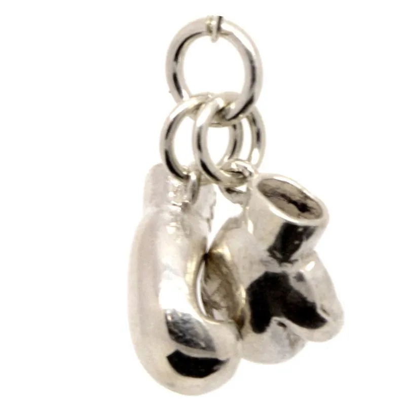 Gold Boxing Gloves Charm