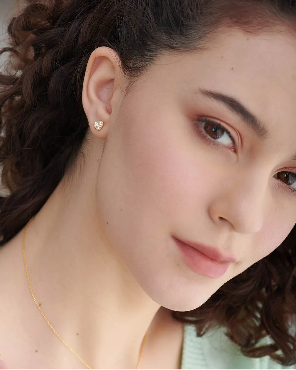Heart Diamond Earrings