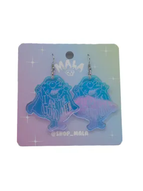 Iridescent Lisa Lizard Queen Earrings
