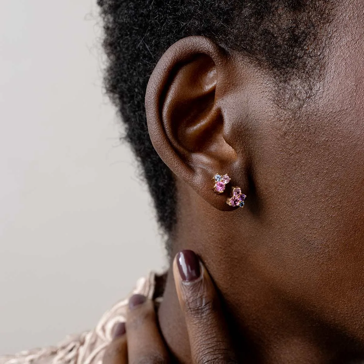 Keto Meadow earrings - Pink 4