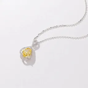 LOVCIA Water Drop Modern Fashion Necklace - Non-fading S925 Sterling Silver Necklace for Women