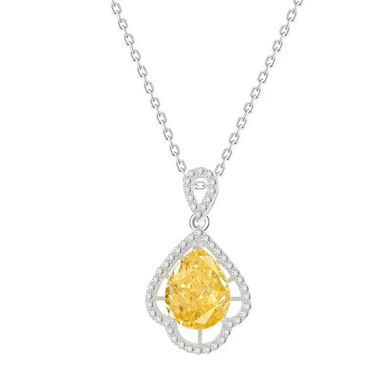 LOVCIA Water Drop Modern Fashion Necklace - Non-fading S925 Sterling Silver Necklace for Women