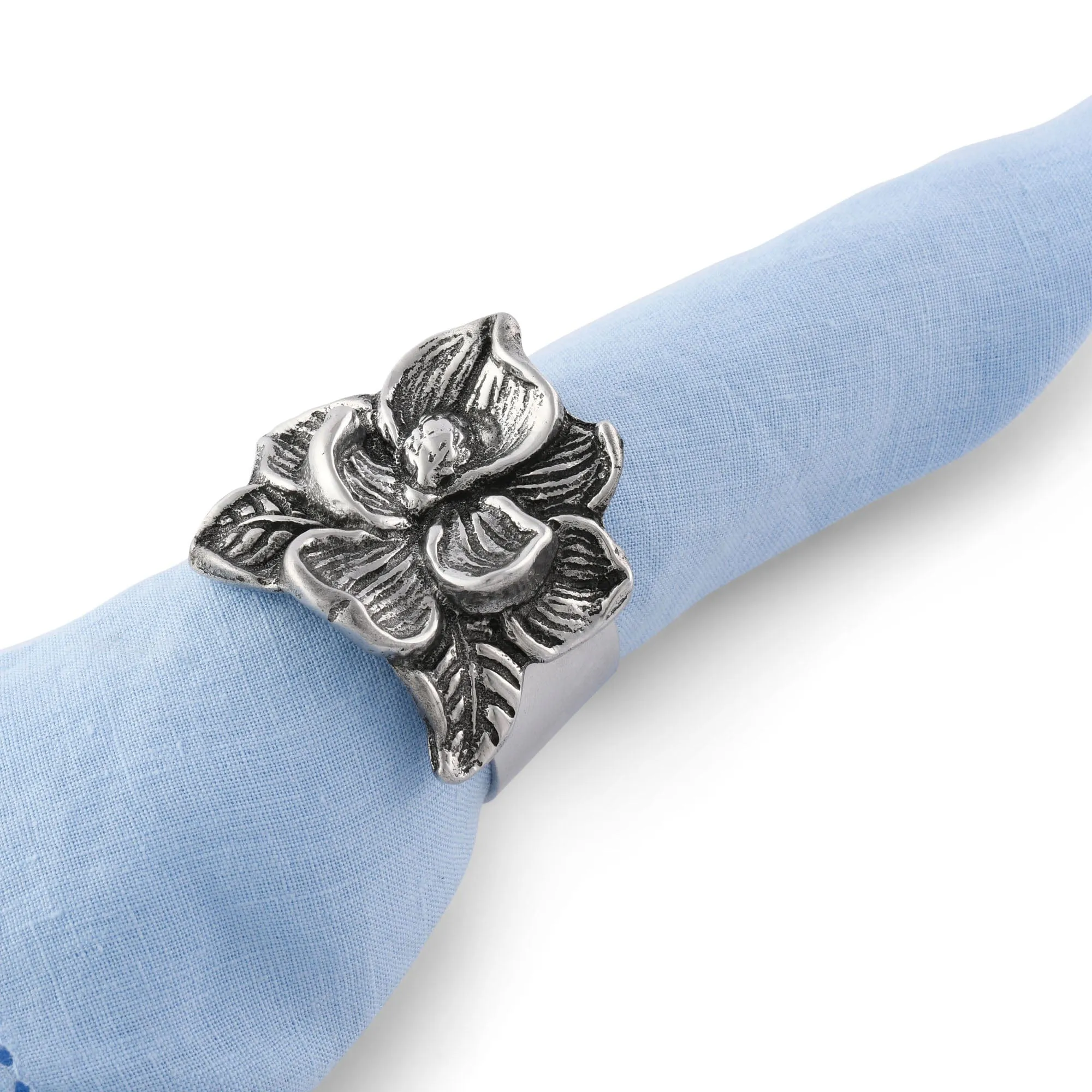 Magnolia Napkin Rings - Set of 4 by Arthur Court Designs