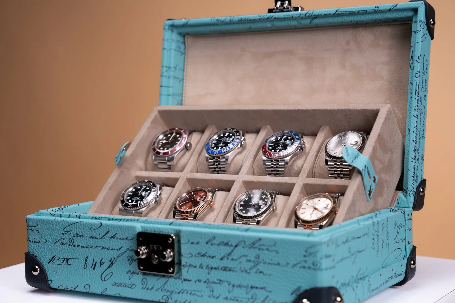 Maya Watch Case - Togo Parchment Tiffany Blue